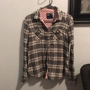 AE Plaid Button Down